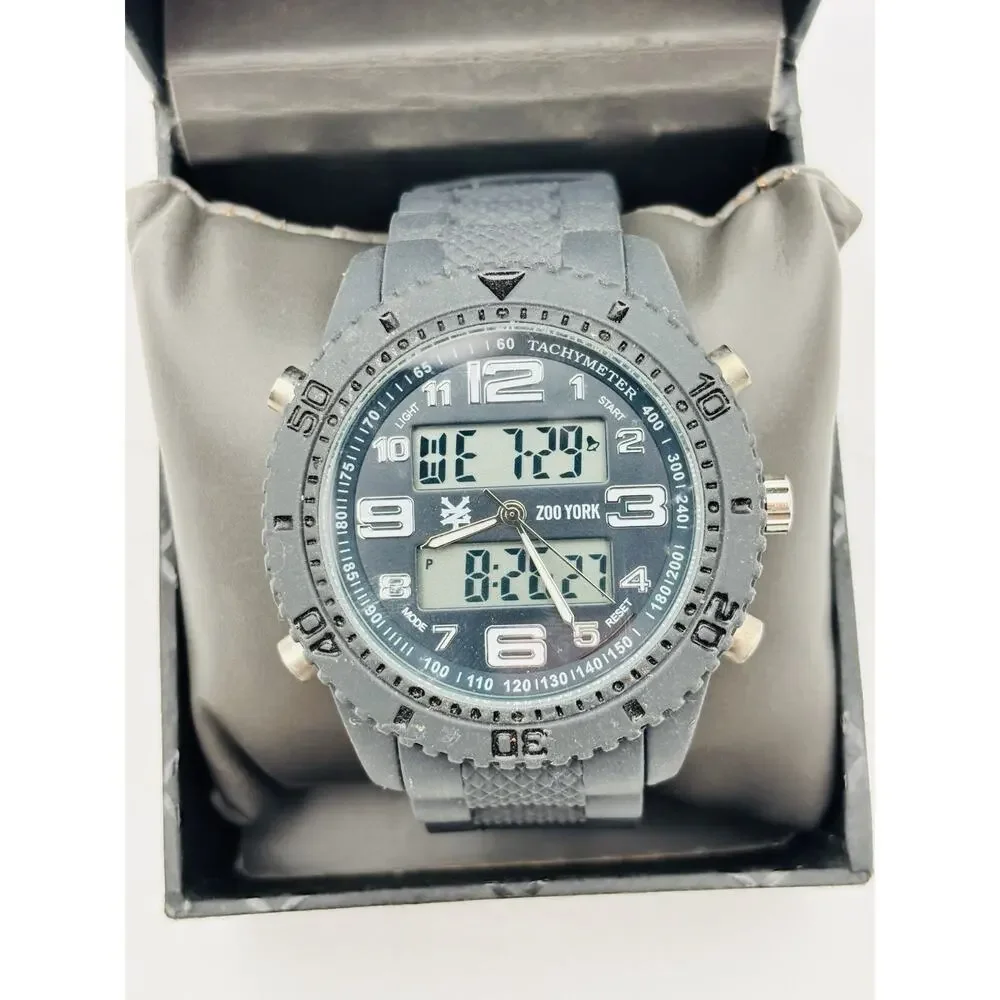 Zoo York Analog Digital Dual Time Watch with Box New Battery